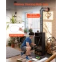Chimney Sweep Kit, 12m Maximum Extendable Length Chimney Sweep, Chimneys Cleaning Kit with Bristle Replacements & Goggles, 90° B