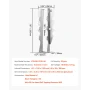 50 Pcs Joist Hanger, Inner Dimensions 1.57 x 1.50 x 7.83 inch / 40 x 38 x 199 mm, Rafter Hurricane Ties Joist Hangers with Rustp