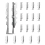 50 Pcs Joist Hanger, Inner Dimensions 1.57 x 1.50 x 7.83 inch /