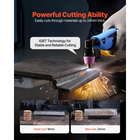 Plasma Cutter, 60A Plasma Cutting Machine, Digital Display IGBT