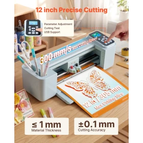 Vinyl Cutting Machine, 305 mm, Button and Screen Controlled