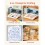 Vinyl Cutting Machine, 305 mm, Button and Screen Controlled Vinyl Cutter, 5000+ Built-in Design Resources, Compatible with Mac, 