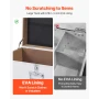 Metal Storage Trunk, Set of 2, Wooden Suitcase Storage Boxes