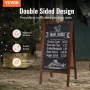 Et ramme tavle-tegn, dobbeltsidet fortovskilte, fritstående