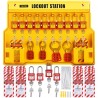 58 PCS Lockout Tagout Kits, Electrical Safety Loto Kit Includes Padlocks, Lockout Station, Hasp, Tags & Zip Ties, Lockout