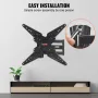 Full Motion TV Mount Fits for Most 26-55 inch TV with Articulating Arm