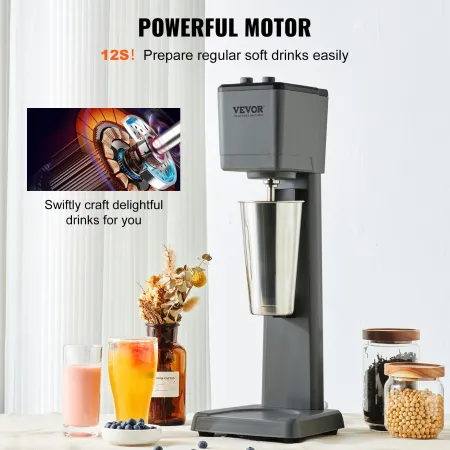 Milkshake Maker Mixer Machine 375W rustfrit stål drikke te mælk