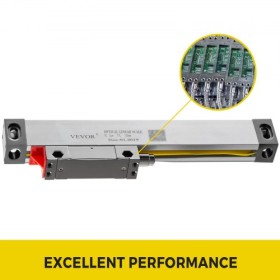 Lathe Linear Scale 150 mm Linear Glass Scale, High Accuracy 0.0002" Optical Length, Precision Linear Scale, Aluminum Body for