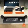 Clamp on Keyboard Tray Under Desk, Desk Keyboard Tray Slide out with Sturdy No-drill C Clamp Mount, Large 26.8 x 11 inch Slide-o