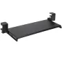 Clamp on Keyboard Tray Under Desk, Desk Keyboard Tray Slide out with Sturdy No-drill C Clamp Mount, Large 26.8 x 11 inch Slide-o