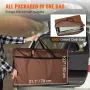 Camping Kitchen Table, Folding Outdoor Cooking Table with Storage Carrying Bag, Aluminum Cook Station 3 Cupboard & Detachable Wi