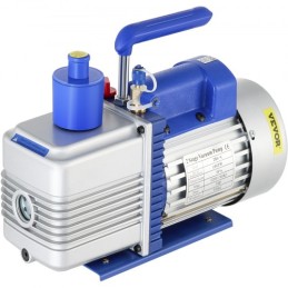 Vacuum Pump, 10CFM 1 HP, Two-Stage Rotary Vane Vacuum Pump, 220V 5 PA Facility HVAC Refrigerant Air Tool for HVAC, Auto AC