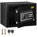 Safe Box, 0.8 Cubic Feet Money Safe with Fingerprint Lock and Digital Keypad Lock, Fireproof Home Safe with 2 Keys,