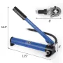 Hydraulic Crimping Tool 6T, Press Pliers 16-20-25-32MM, U-shaped/TH-Shaped Pipe Crimping Pliers, Hand-Held Press Pliers PE-X Cri