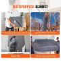 Moving Blankets, 182.9 x 137.2 cm, 9.5 kg/dz Weight, 24 Packs, Professional Recycled Cotton Packing Blanket, Large Heavy Duty Sh