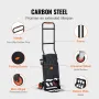 Aluminum Hand Truck, 2 in 1, 136.1 kg Load Capacity, Heavy Duty Industrial Convertible Folding Hand Truck and Dolly, Utility Car