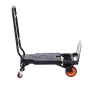 Aluminum Hand Truck, 2 in 1, 136.1 kg Load Capacity, Heavy Duty Industrial Convertible Folding Hand Truck and Dolly, Utility Car