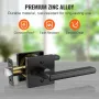 Privacy Door Handle, 10 Pack Matte Black Door Lever, Left or Right Handing Reversible Lever with Keyless Lock, 45° Rotation to O
