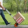 Folding Hand Truck, 309 lbs Load Capacity, Aluminum Portable Cart, Convertible Hand Truck and Dolly with Telescoping Handle and
