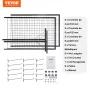 2 'x 5,6' Grid vægpaneler tårn, 2 pakker wire gridwall display