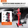 Strut Spring Compressor, 4.5 Ton/4499.6 kg Hydraulic Jack Capacity, 1 Ton Rated Compression Force, Auto Strut Coil Spring Compre