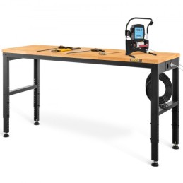 Arbejdsbænk justerbar højde, 122 cm W x 61 cm D x 97 cm H Garagebord m/ 72 â € “97 cm højder og 900 kg belastningskapacitet,