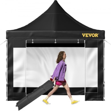 10 x 10 FT Pop Up Canopy Tent, Outdoor Patio Gazebo Tent with Removable Sidewalls and Wheeled Bag, UV Resistant Waterproof