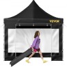 10 x 10 FT Pop Up Canopy Tent, Outdoor Patio Gazebo Tent with Removable Sidewalls and Wheeled Bag, UV Resistant Waterproof