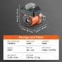 Pumpecirkulatorpumpe i varmt vand DN20 Inlet/Outlet DN15 Adapter