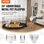 Dog Playpen, 8 paneler sammenfoldelig metalhundøvelse med