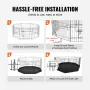 Dog Playpen, 8 paneler sammenfoldelig metalhundøvelse med