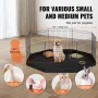 Dog Playpen, 8 paneler sammenfoldelig metalhundøvelse med