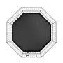 Dog Playpen, 8 Panels Foldable Metal Dog Exercise Pen with Bottom Pad, 61 cm H Pet Fence Puppy Crate Kennel with Ground Stakes, 