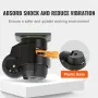 Leveling Casters, Set of 4, 499 kg Total Load Capacity, 5.1 cm, Heavy Duty with Upgraded Handle Design, 360 Degree Swivel Caster
