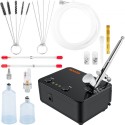 Airbrush Kit, bærbart airbrush-sæt med kompressor, Airbrushing System Kit m/ multi-purpose dobbelthandling tyngdekraftsfoder