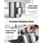 Stainless Steel Stockpot, 42 Quart Large Cooking Pots, Cookware Sauce Pot with Basket, Lid, and Handle, Heavy Duty Commercial Gr