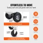 Aluminum Hand Truck, 2 in 1, 362.9 kg Load Capacity, Heavy Duty Industrial Convertible Folding Hand Truck and Dolly, Utility Car