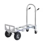 Aluminum Hand Truck, 2 in 1, 362.9 kg Load Capacity, Heavy Duty Industrial Convertible Folding Hand Truck and Dolly, Utility Car