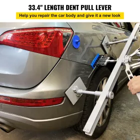 Car Dent Puller Kit 85CM Dent Pull Lever 6 Claw Hook + Accessories Paintless Dent Removal Kit Dent Remover Kit for Auto Body