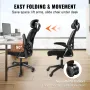 Office Chair with Adjustable Lumbar Support, High Back Ergonomic Desk Chair with Adjustable Headrest, 2D Armrest, Ergonomic Offi
