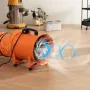Portable Ventilator, 304.8mm Heavy Duty Cylinder Fan with 5m Duct Hose, 367W Strong Shop Exhaust Blower 2574CFM, Industrial Util