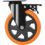 Caster Wheels, 6-tommer drejepladehylder, sæt med 4, med