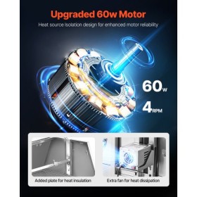 Roaster Spit Rotisserie BBQ Grill Pig Lamb Chicken Roaster 60W 286 LBS