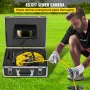 20m kloakinspektion Kamera 9 tommer Monitor LCD DVR Vandtæt