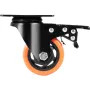 Caster Wheels, 3-tommer drejepladehylder, sæt med 4, med