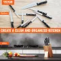 Universal Knife Holder, Acacia Wood Knife Block uden knive