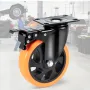 Caster Wheels, 5-tommer drejepladehylder, sæt med 4, med