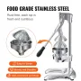 Citrus Juice Press, Hand Press Orange Juicer Press, Commercial Grade Manual Citrus Juicer Lemon Squeezer, Easy-to-Clean Fruit Pr