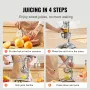 Citrus Juice Press, Hand Press Orange Juicer Press, Commercial Grade Manual Citrus Juicer Lemon Squeezer, Easy-to-Clean Fruit Pr