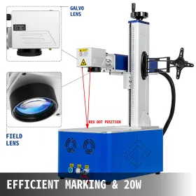 Laserfiber Lasergraver 20W Fiber Laser Marking Machine